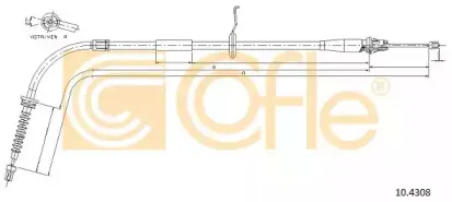 10.4308 COFLE Трос, стояночная тормозная система