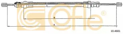 10.4681 COFLE Трос, стояночная тормозная система
