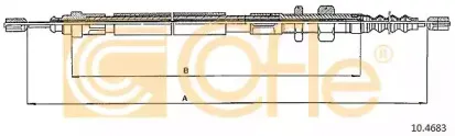10.4683 COFLE Трос, стояночная тормозная система
