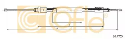 10.4705 COFLE Трос, стояночная тормозная система