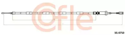 10.4750 COFLE Трос, стояночная тормозная система