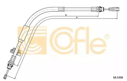10.5350 COFLE Трос, стояночная тормозная система