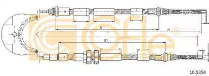 10.5354 COFLE Трос, стояночная тормозная система