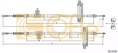 10.5359 COFLE Трос, стояночная тормозная система