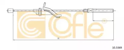 10.5369 COFLE Трос, стояночная тормозная система