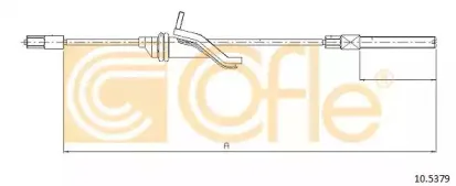 10.5379 COFLE Трос, стояночная тормозная система