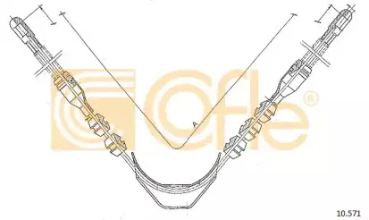 10.571 COFLE Трос, стояночная тормозная система