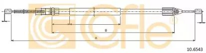 10.6543 COFLE Трос, стояночная тормозная система