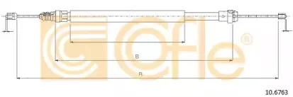 10.6763 COFLE Трос, стояночная тормозная система