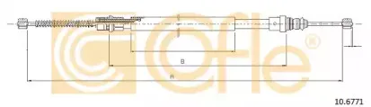 10.6771 COFLE Трос, стояночная тормозная система