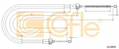 10.6893 COFLE Трос, стояночная тормозная система