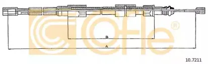 10.7211 COFLE Трос, стояночная тормозная система
