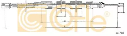 10.738 COFLE Трос, стояночная тормозная система