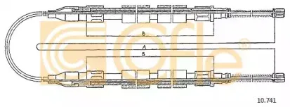 10.741 COFLE Трос, стояночная тормозная система