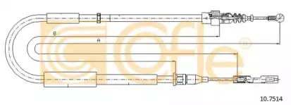 10.7514 COFLE Трос, стояночная тормозная система