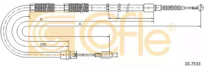 10.7533 COFLE Трос, стояночная тормозная система