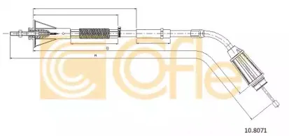 10.8071 COFLE Трос, стояночная тормозная система