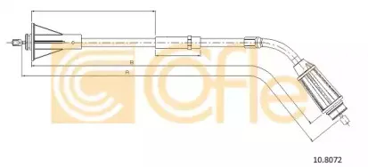 10.8072 COFLE Трос, стояночная тормозная система