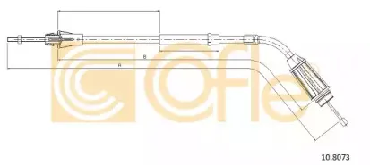 10.8073 COFLE Трос, стояночная тормозная система