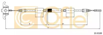10.8188 COFLE Трос, стояночная тормозная система