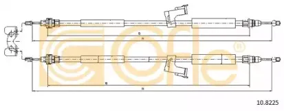 10.8225 COFLE Трос, стояночная тормозная система