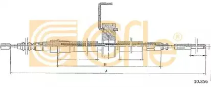 10.856 COFLE Трос, стояночная тормозная система