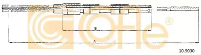 10.9030 COFLE Трос, стояночная тормозная система