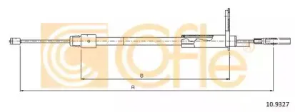 10.9327 COFLE Трос, стояночная тормозная система