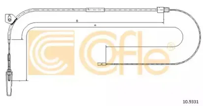 10.9331 COFLE Трос, стояночная тормозная система