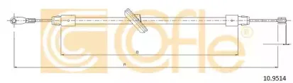10.9514 COFLE Трос, стояночная тормозная система