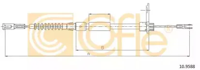 10.9588 COFLE Трос, стояночная тормозная система