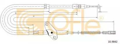 10.9842 COFLE Трос, стояночная тормозная система