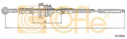 10.9846 COFLE Трос, стояночная тормозная система