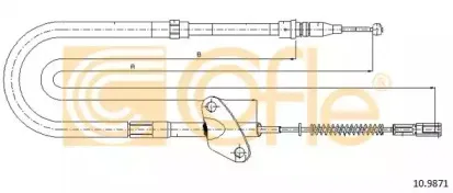 10.9871 COFLE Трос, стояночная тормозная система