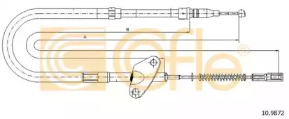 10.9872 COFLE Трос, стояночная тормозная система