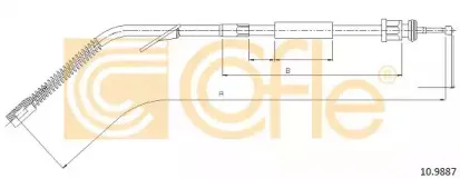 10.9887 COFLE Трос, стояночная тормозная система