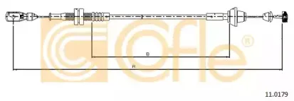 11.0179 COFLE Тросик газа