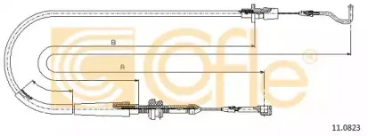 11.0823 COFLE Тросик газа