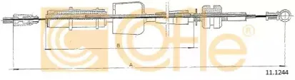 11.1244 COFLE Тросик газа