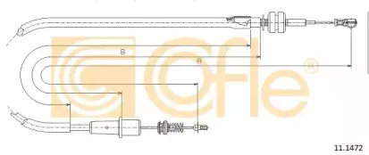 11.1472 COFLE Тросик газа