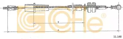 11.148 COFLE Тросик газа