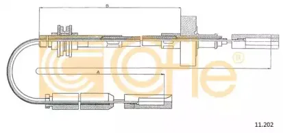 11.202 COFLE Трос, управление сцеплением