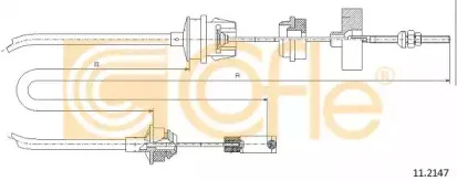 11.2147 COFLE Трос, управление сцеплением