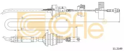 11.2149 COFLE Трос, управление сцеплением
