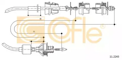 11.2243 COFLE Трос, управление сцеплением