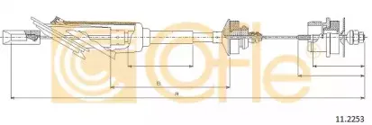 11.2253 COFLE Трос, управление сцеплением