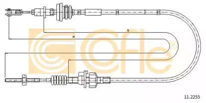 11.2255 COFLE Трос, управление сцеплением