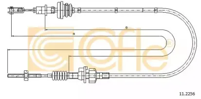 11.2256 COFLE Трос, управление сцеплением