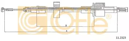 11.2323 COFLE Трос, управление сцеплением