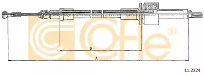 11.2324 COFLE Трос, управление сцеплением